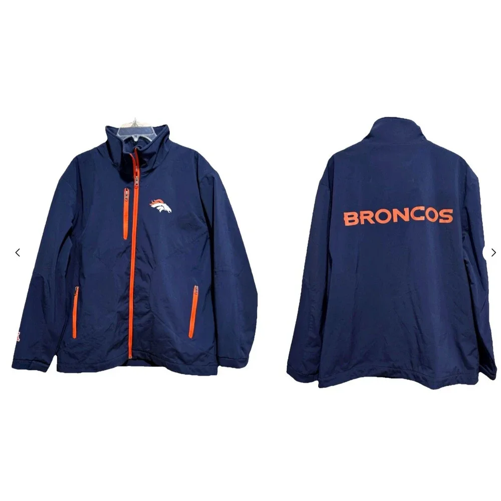 Denver Broncos Mens XL NFL Officially Licensed G-III Soft Shell Full Zip Jacket